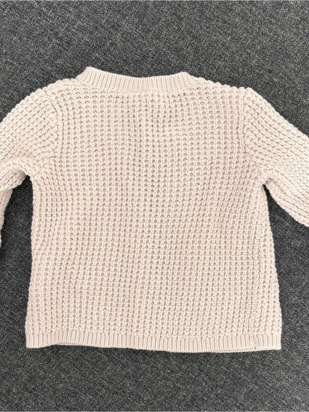 Simple Joys by Carter's Light Cream Knit Button-Front Baby Cardigan